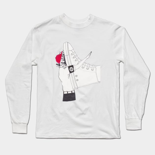 Nazi Stomp Long Sleeve T-Shirt by marissafv